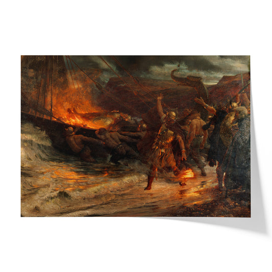 The Funeral of a Viking | Sir Frank Dicksee | 1893