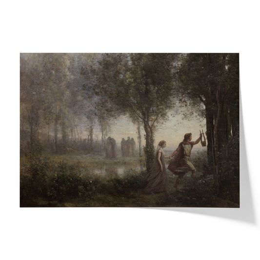 Orpheus Leading Eurydice from the Underworld | Jean-Baptiste-Camille Corot | 1861