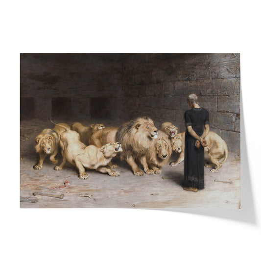Daniel in the Lion's Den | Briton Rivière | 1872