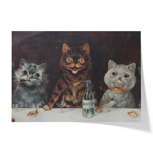 The Bachelor Party | Louis Wain | c. 1939