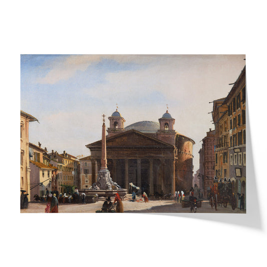 View of the Pantheon, Rome | Ippolito Caffi | 19th Century