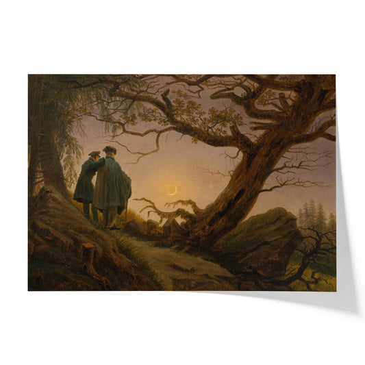 Two Men Contemplating the Moon | Caspar David Friedrich | 1819-20