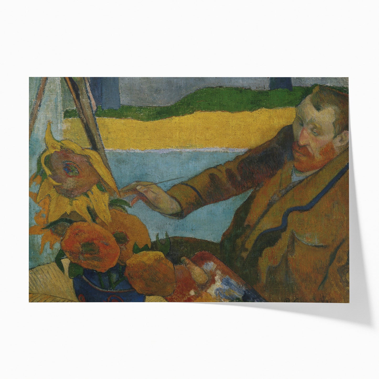 Vincent van Gogh Painting Sunflowers | Paul Gauguin | 1888