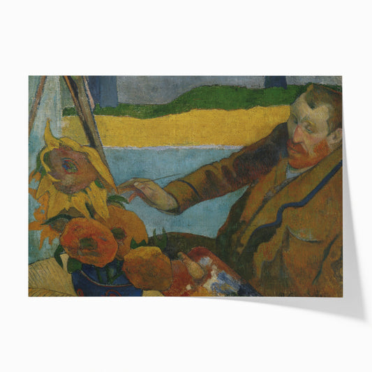 Vincent van Gogh Painting Sunflowers | Paul Gauguin | 1888
