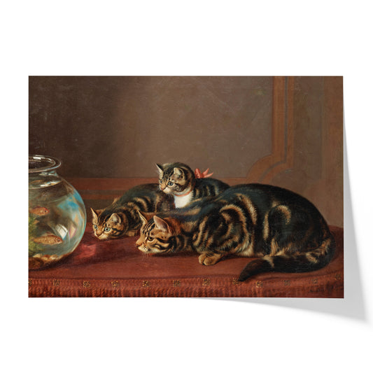 Cats by a Fishbowl | Horatio Henry Couldery | 19th Century