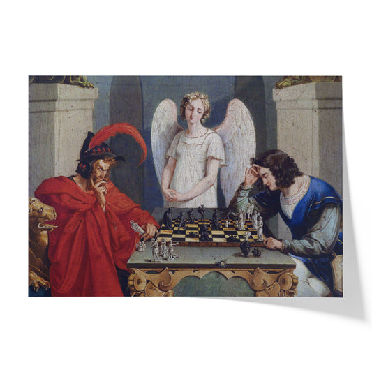 The Devil's Checkmate | Friedrich August Moritz Retzsch | 1831