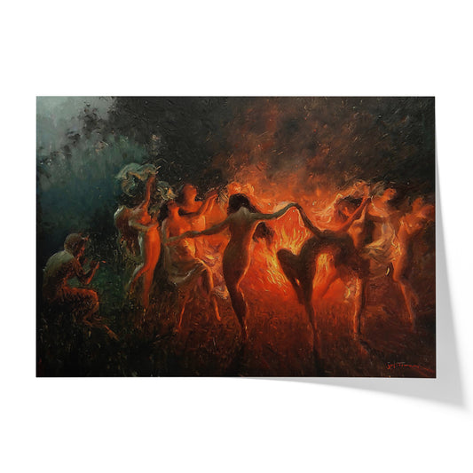 Nymphs Dancing to Pan’s Flute | Joseph Tomanek | 1920