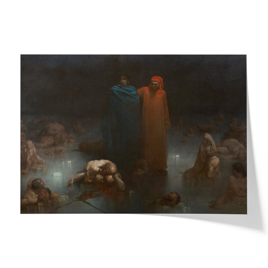 Dante and Virgil in the Ninth Circle of Hell | Gustave Doré | 1861