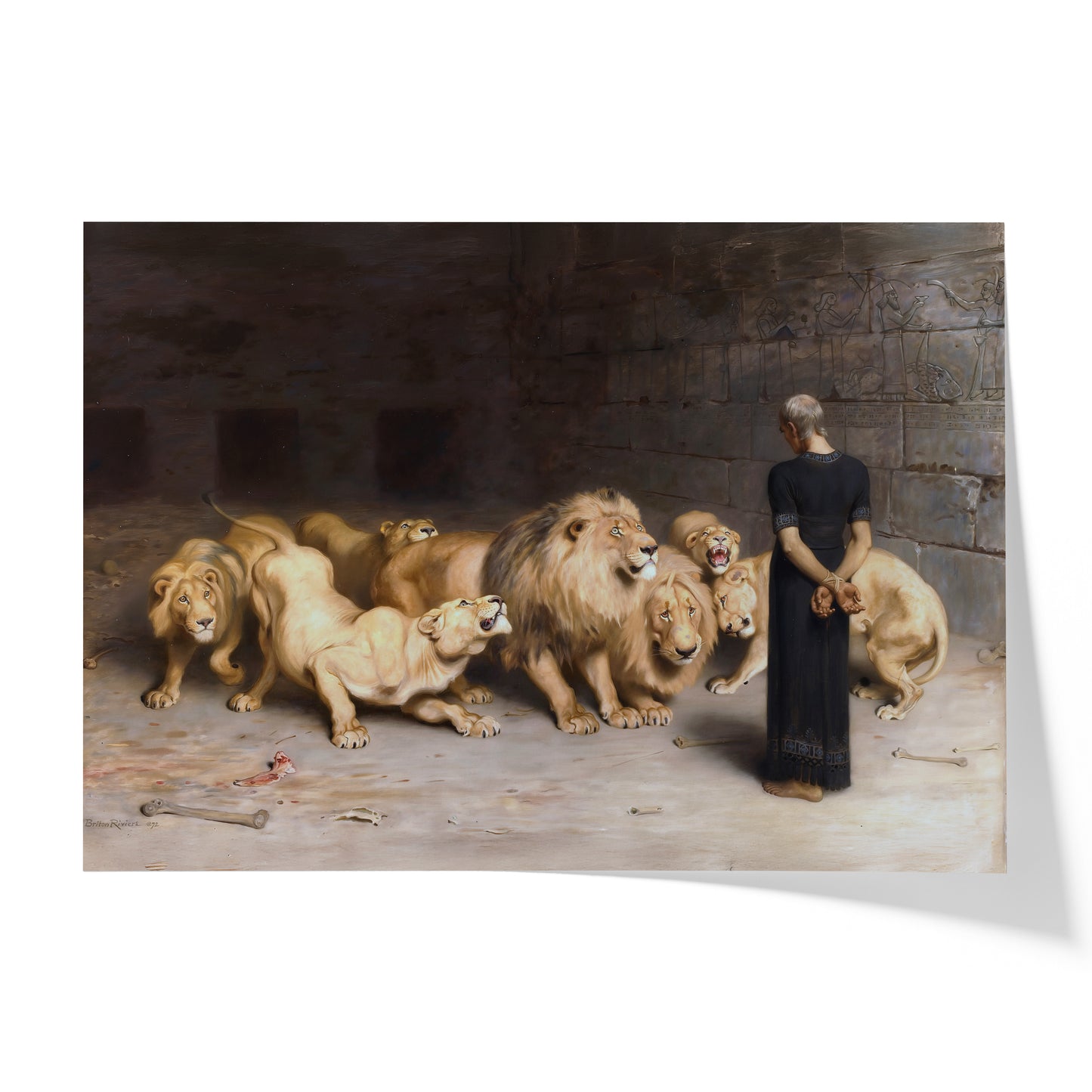 Daniel in the Lion's Den | Briton Rivière | 1872