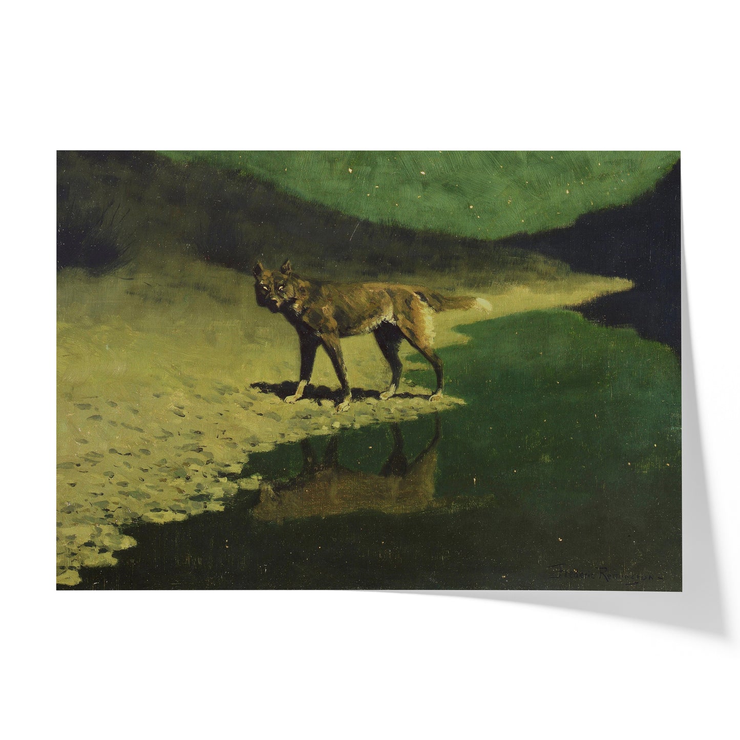 Moonlight Wolf | Frederic Remington | 1909