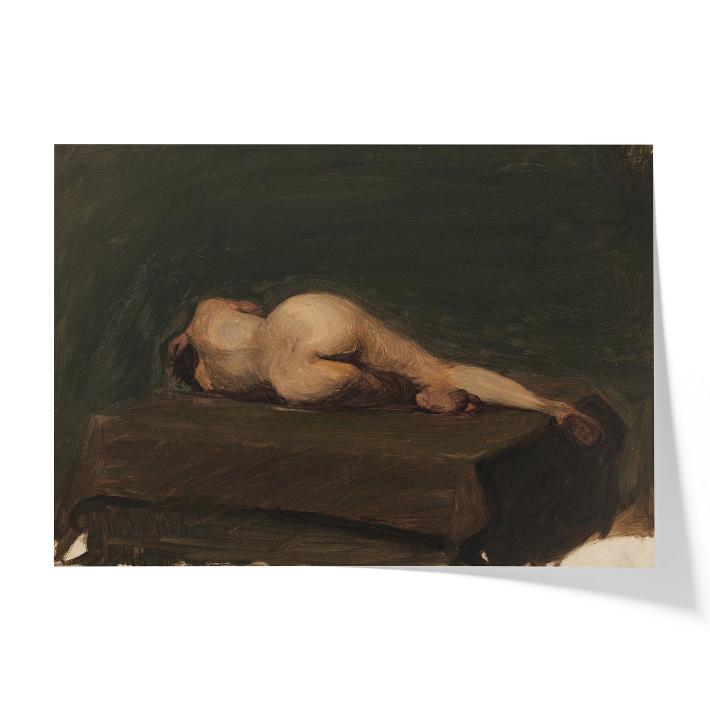 Reclining Female Nude, from Rear | Edward Hopper | 1902-04