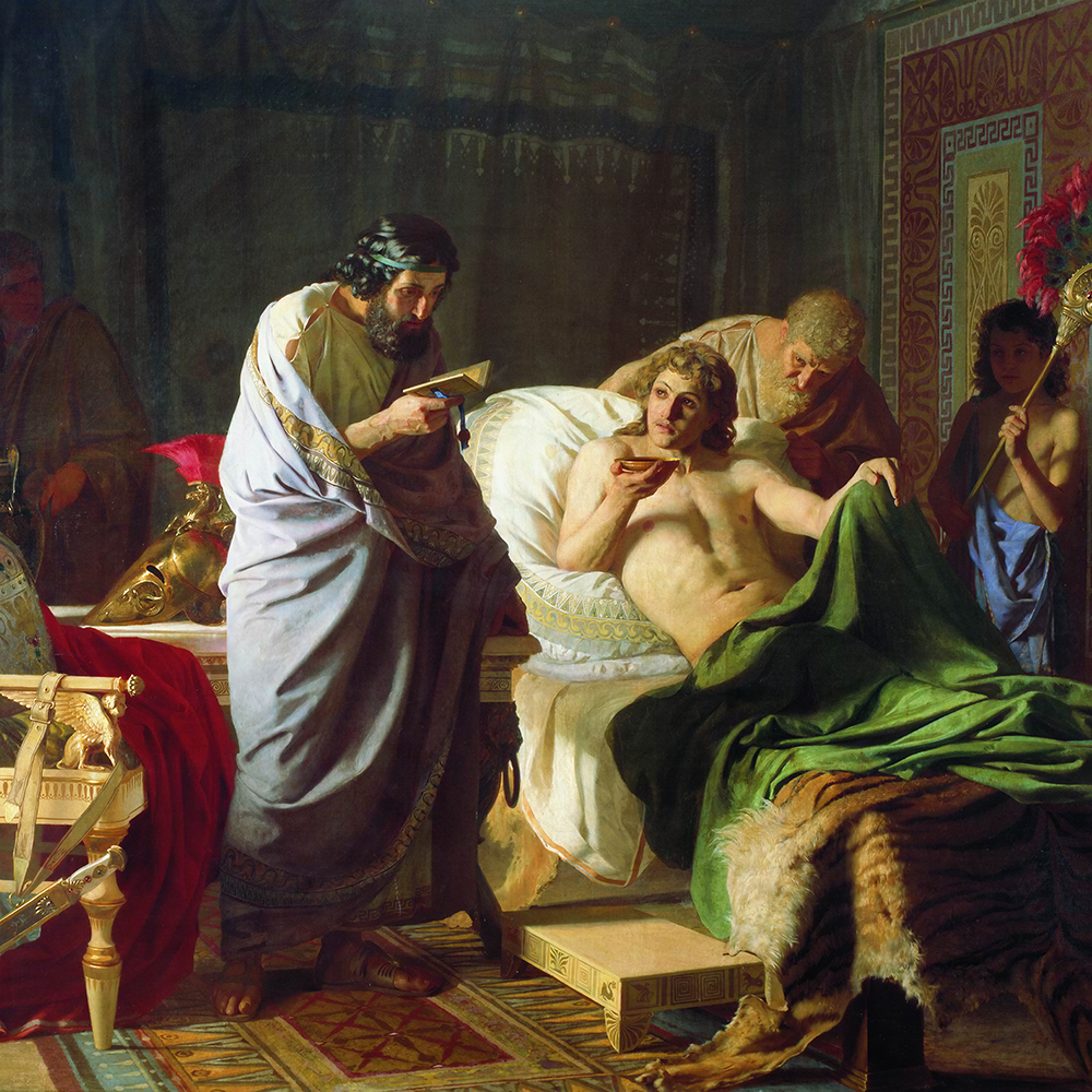 Alexander the Great and Physician Phillip of Arcarnania | Henryk Siemiradzki | 1870