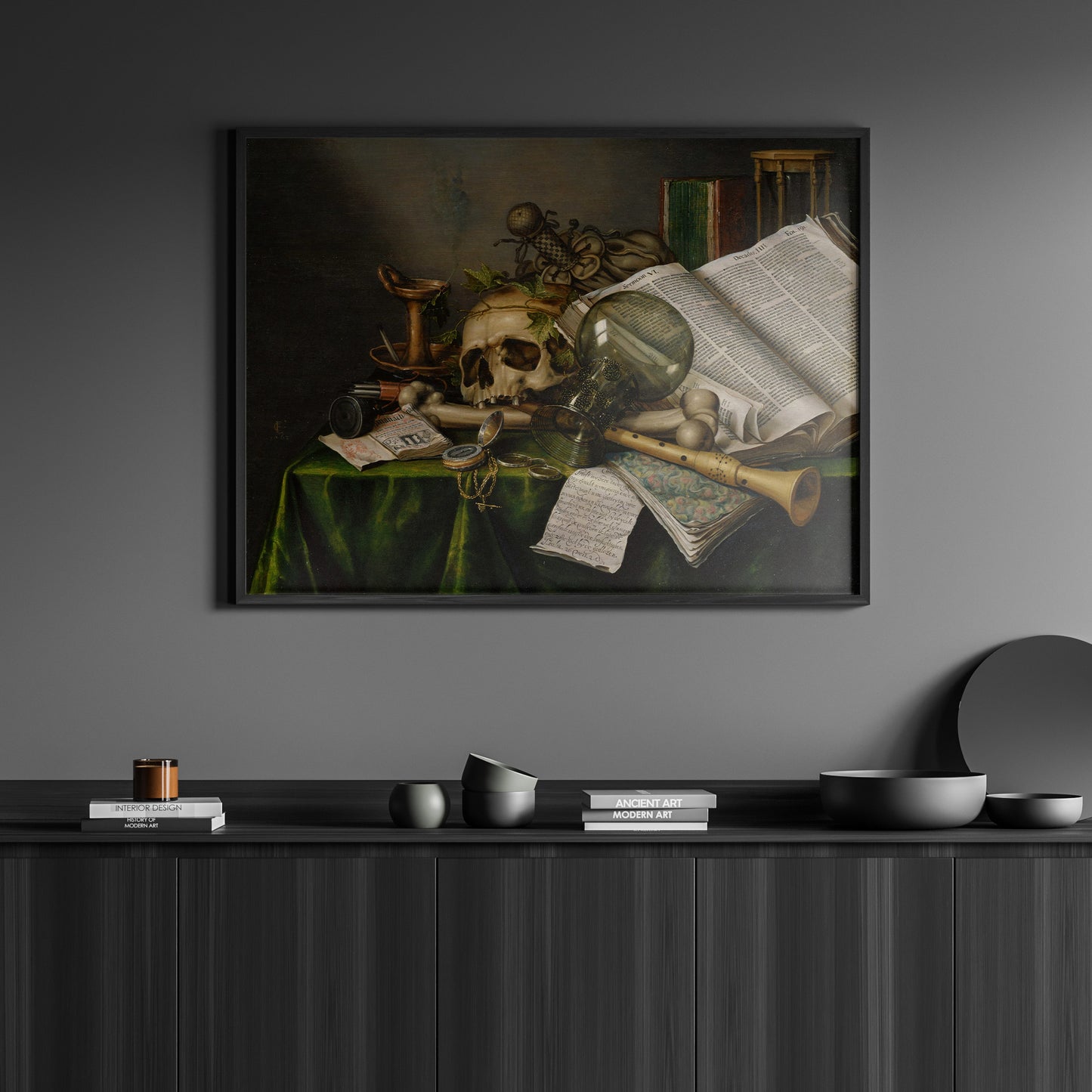 Vanitas. Still Life with Books, Manuscripts and a Skull | Edward Collier | 1663