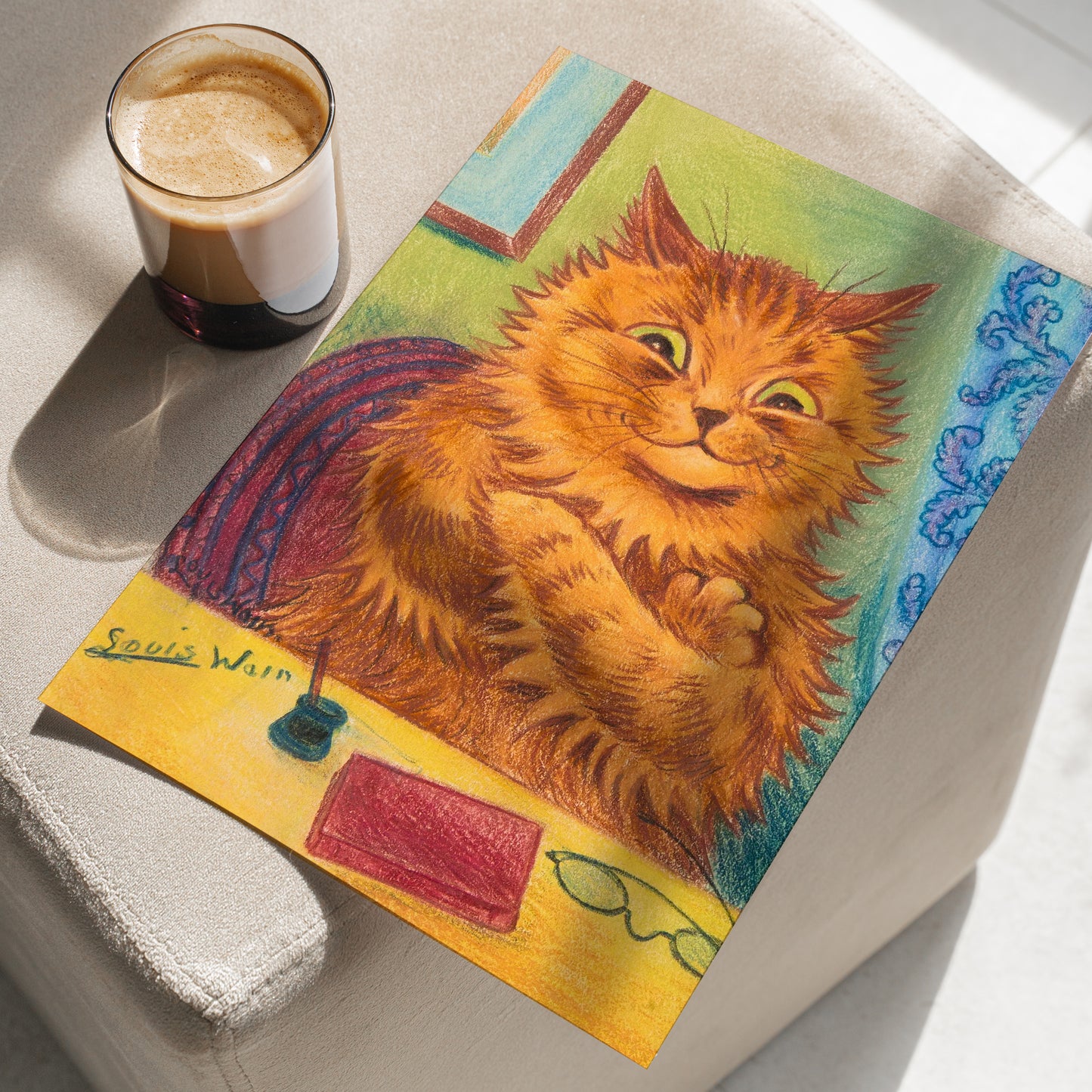 Portrait of a Literary Orange Cat | Louis Wain | 20th Century