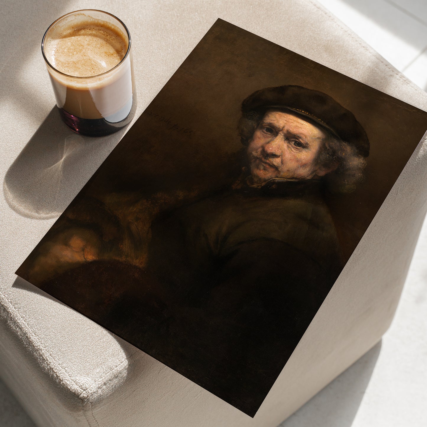 Self-Portrait with Beret and Turned-Up Collar | Rembrandt | 1659