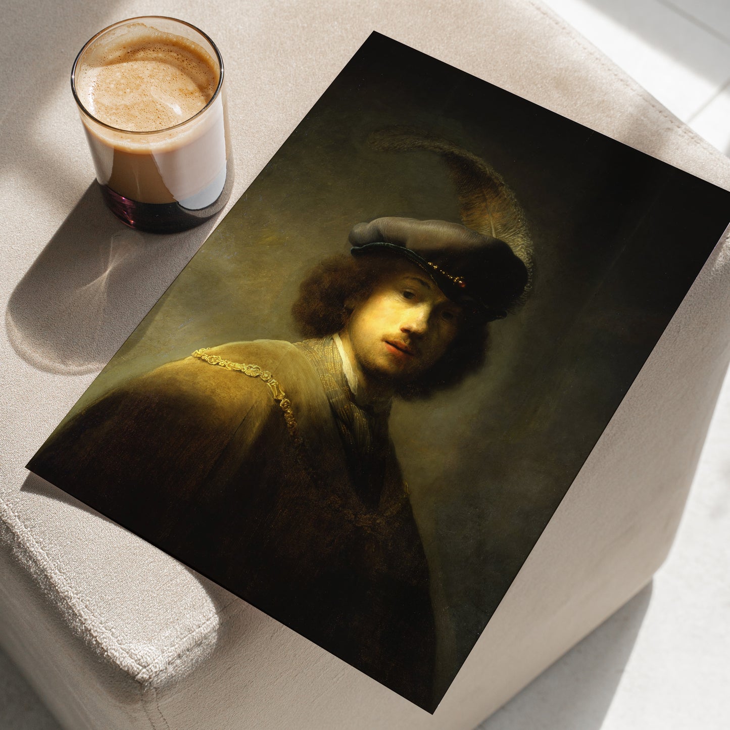 Self-Portrait with Plumed Beret | Rembrandt | 1629