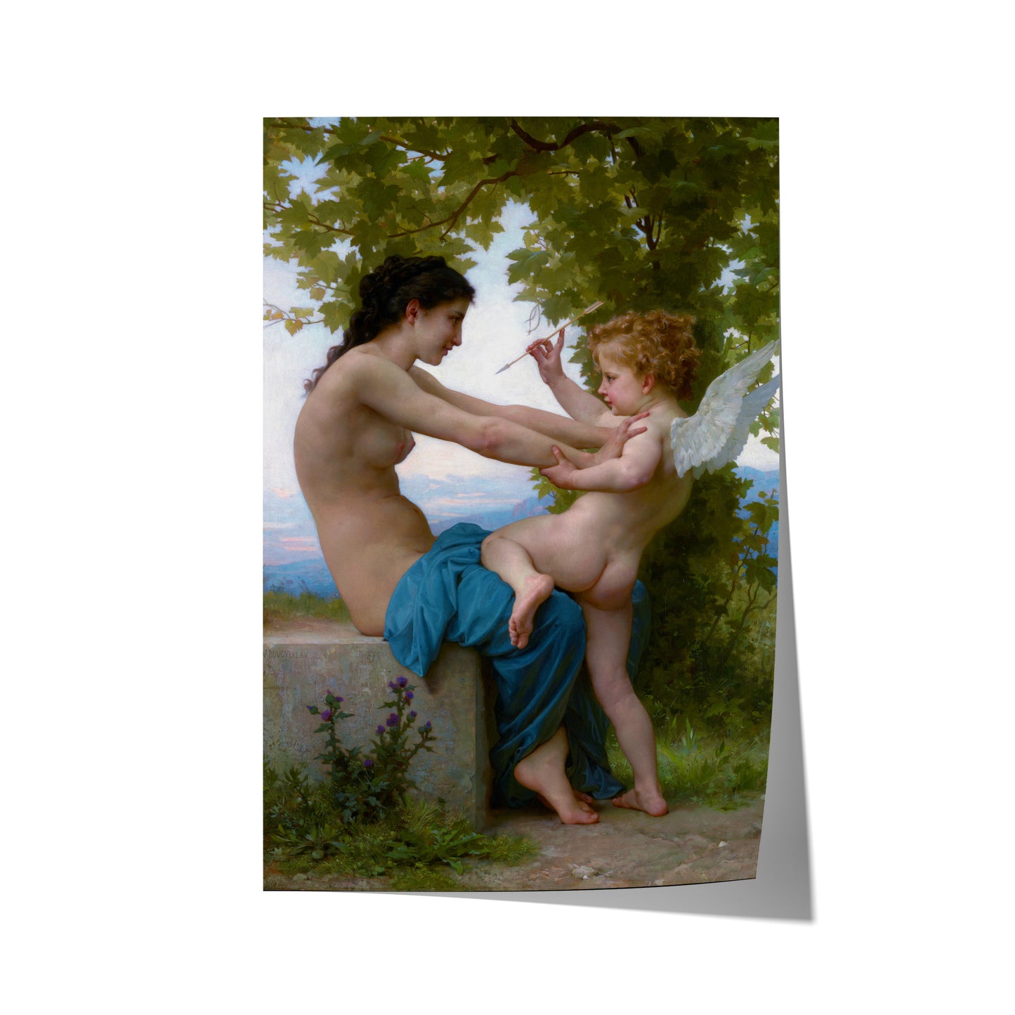 A Young Girl Defending Herself Against Love | William-Adolphe Bouguereau | 1880