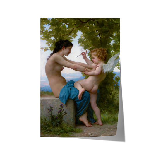 A Young Girl Defending Herself Against Love | William-Adolphe Bouguereau | 1880