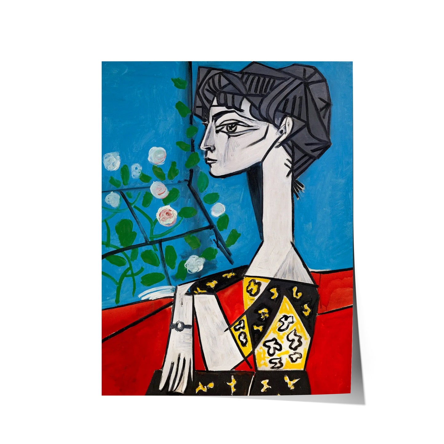 Jacqueline with Flowers | Pablo Picasso | 1954