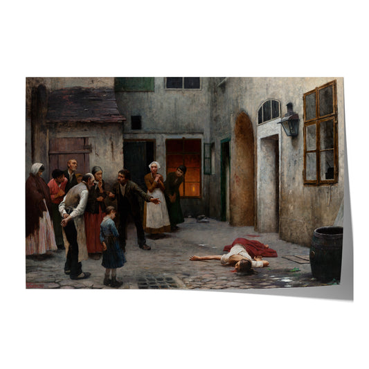 Murder in the House | Jakub Schikaneder | 1889