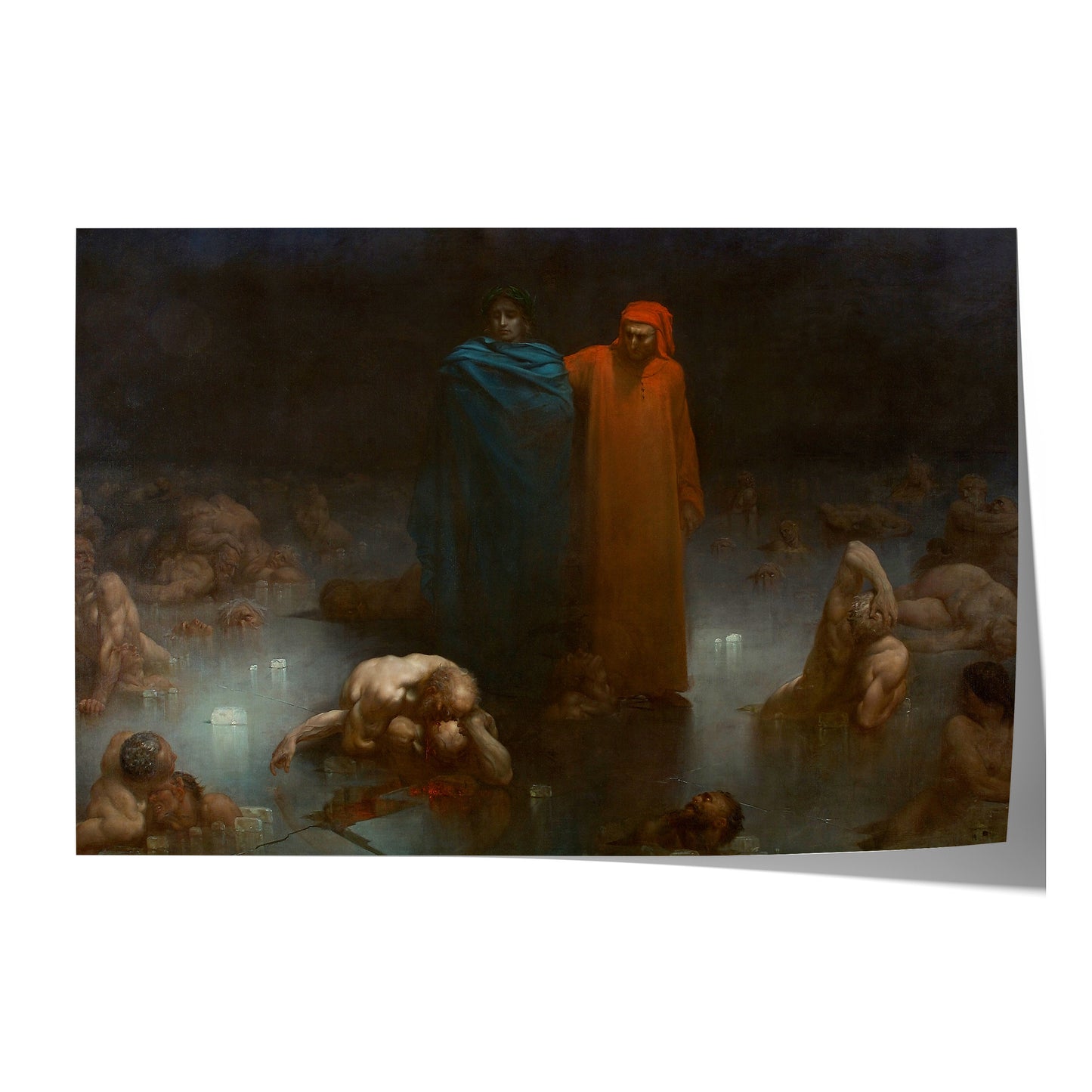 Dante and Virgil in the Ninth Circle of Hell | Gustave Doré | 1861
