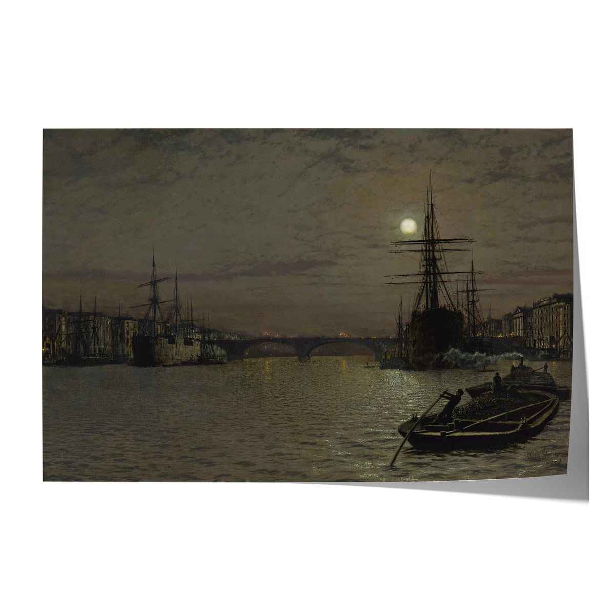 The Pool and London Bridge at Night | John Atkinson Grimshaw | 1884