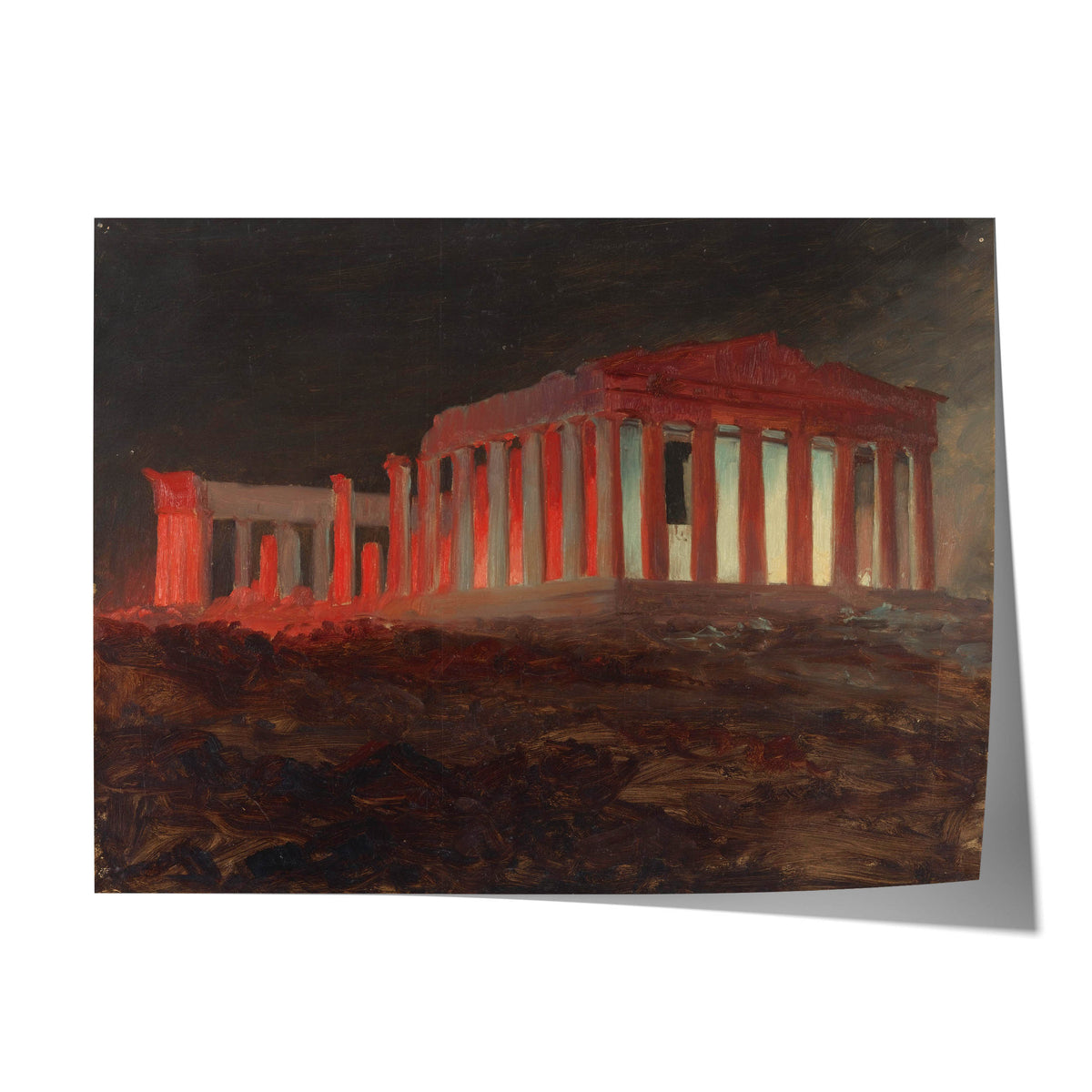 Parthenon (Illuminated Night View) | Frederic Edwin Church | 1869