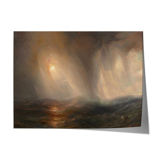 Light Effect in the Heart of a Storm at Sea | Théodore Gudin | 1867