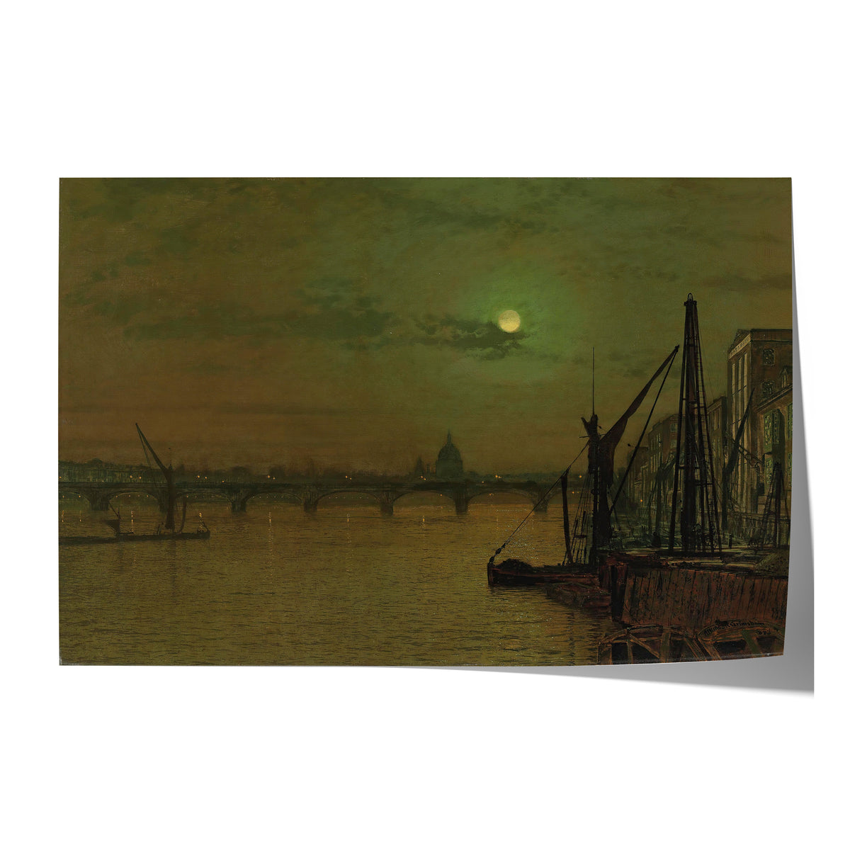 Waterloo Bridge, London, looking east | John Atkinson Grimshaw | 1883