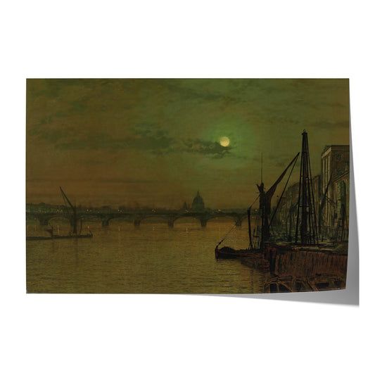 Waterloo Bridge, London, looking east | John Atkinson Grimshaw | 1883