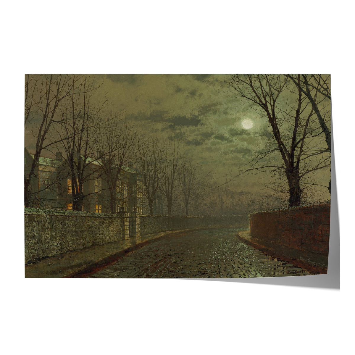 Silvery Moonlight | John Atkinson Grimshaw | 1882