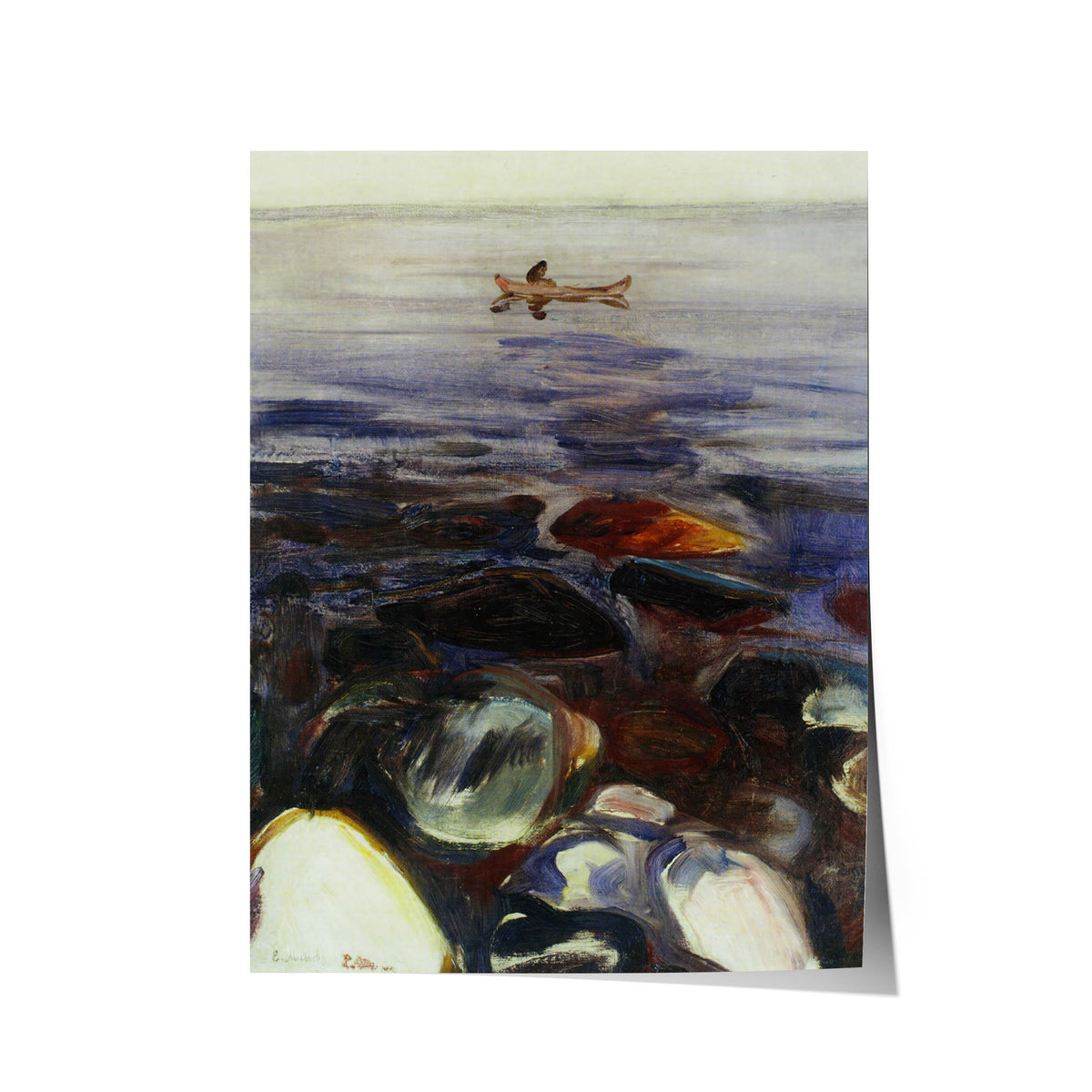 Rowing Boat on the Sea | Edvard Munch | 1900