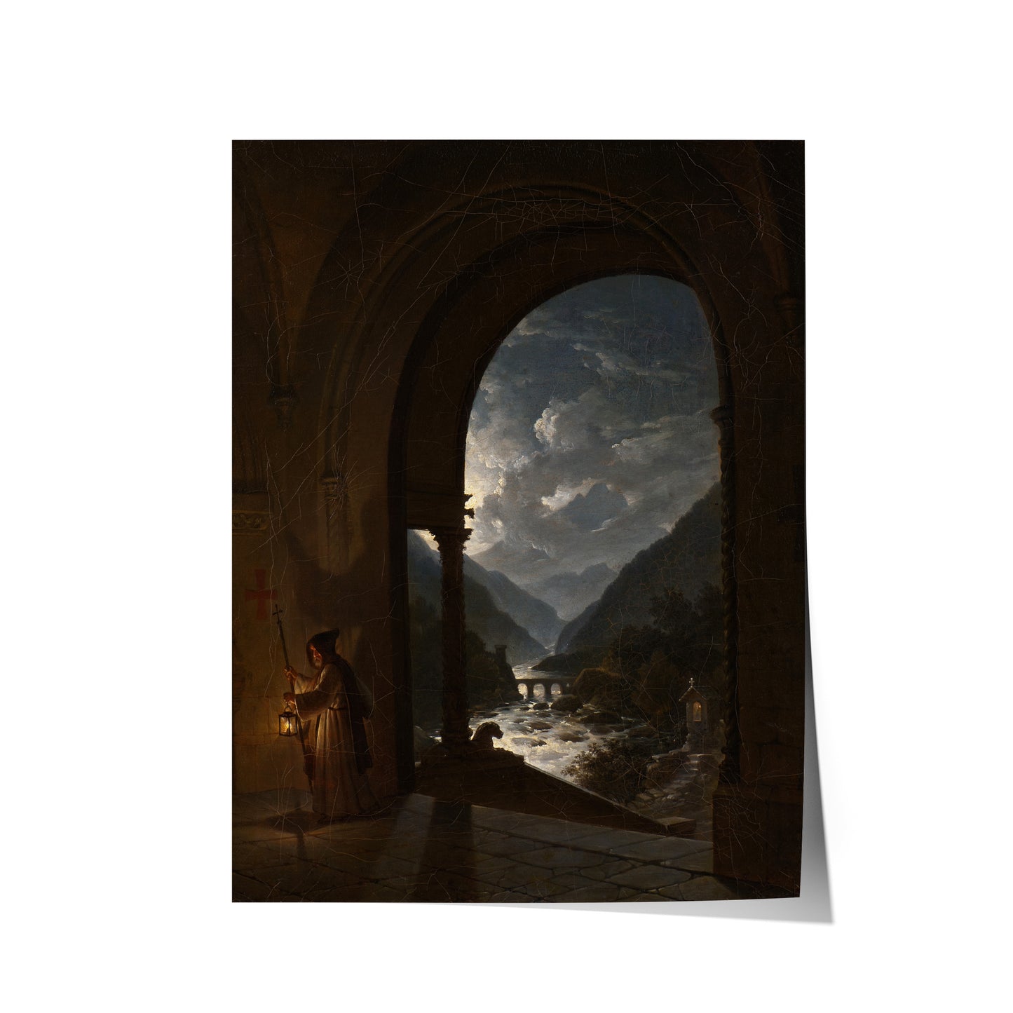 Moonlit Rapids | Carl Gustaf Plagemann | 1847