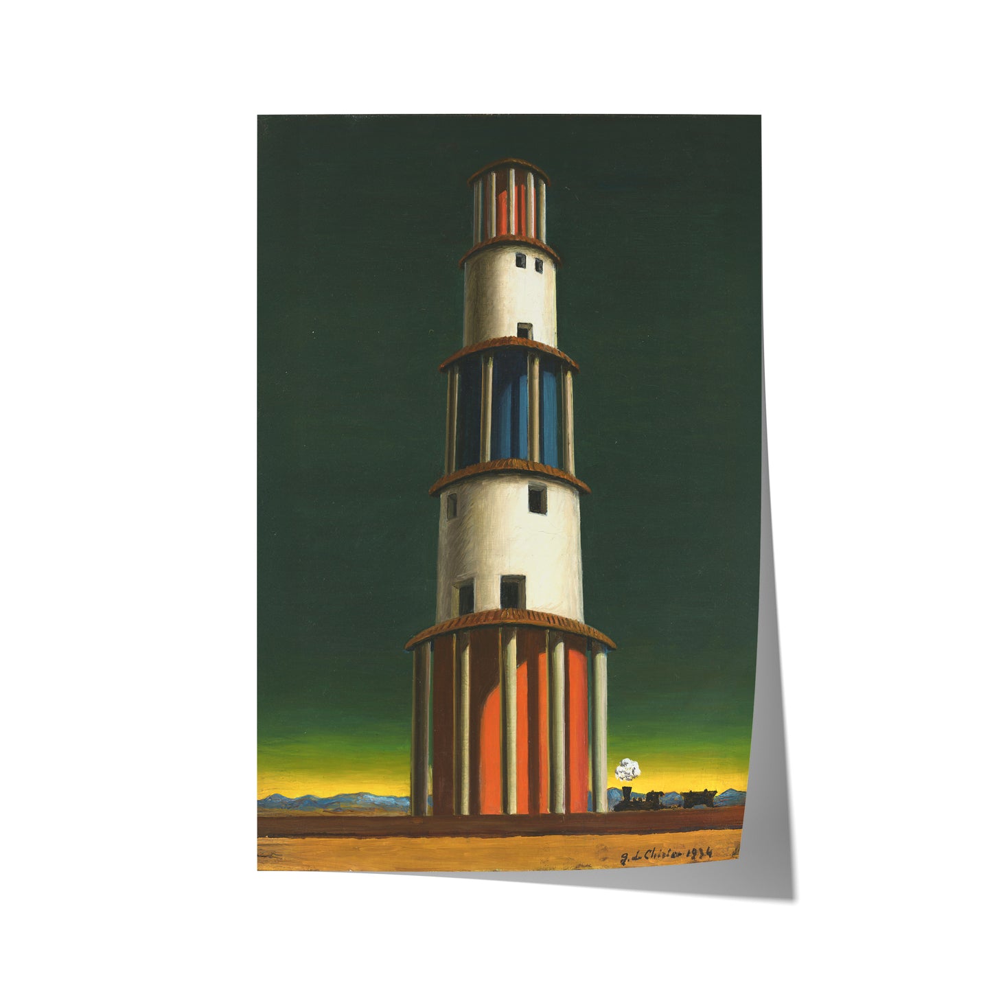 La Torre e Il Treno | Giorgio de Chirico | 1934
