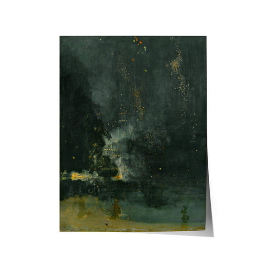 Nocturne in Black and Gold - The Falling Rocket | James Abbott McNeill Whistler | 1875