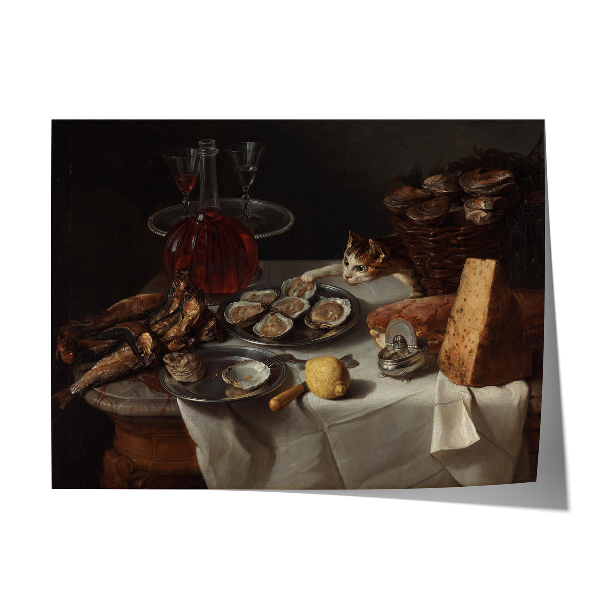 Still Life with Cat | Alexandre-François Desportes | c. 1705