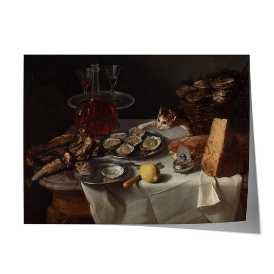 Still Life with Cat | Alexandre-François Desportes | c. 1705