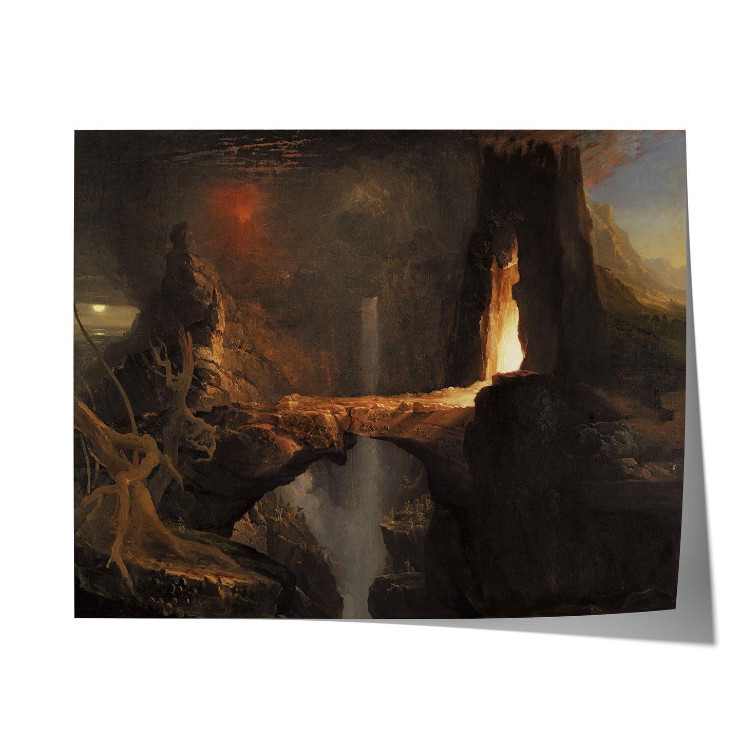 Expulsion: Moon and Firelight | Thomas Cole | c. 1828