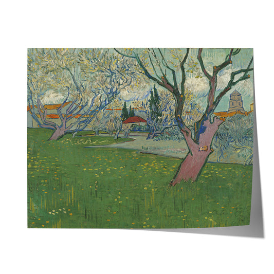 Orchard in Bloom with View of Arles | Vincent van Gogh | 1889