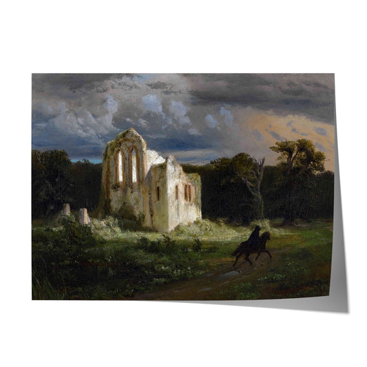 Moonlit Landscape | Arnold Böcklin | 1849