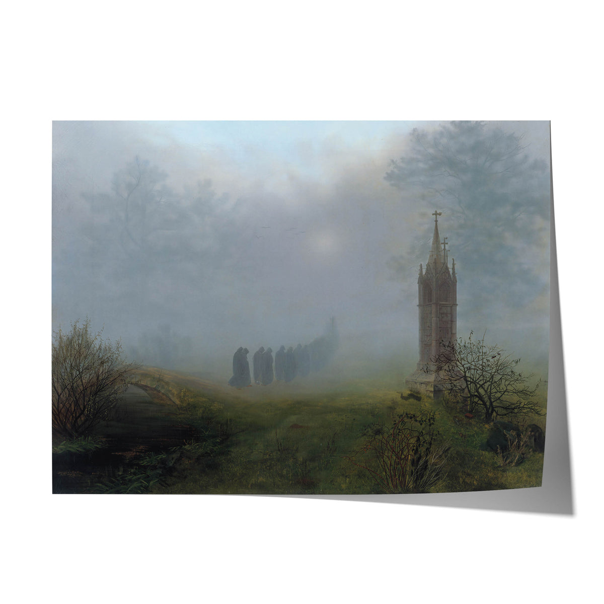 Procession in the Fog | Ernst Ferdinand Oehme | 1828