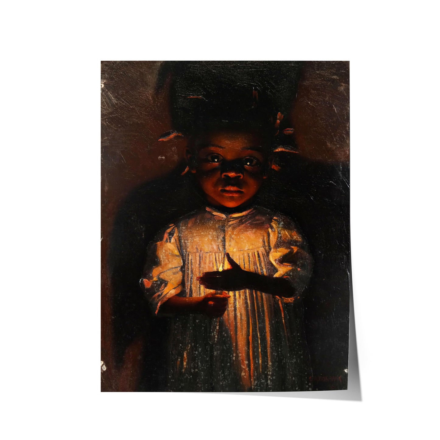 Girl with Candle | Elbridge Ayer Burbank | 1896
