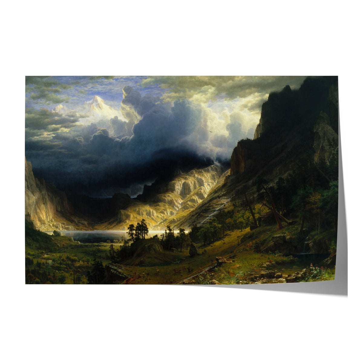 A Storm in the Rocky Mountains, Mt. Rosalie | Albert Bierstadt | 1866