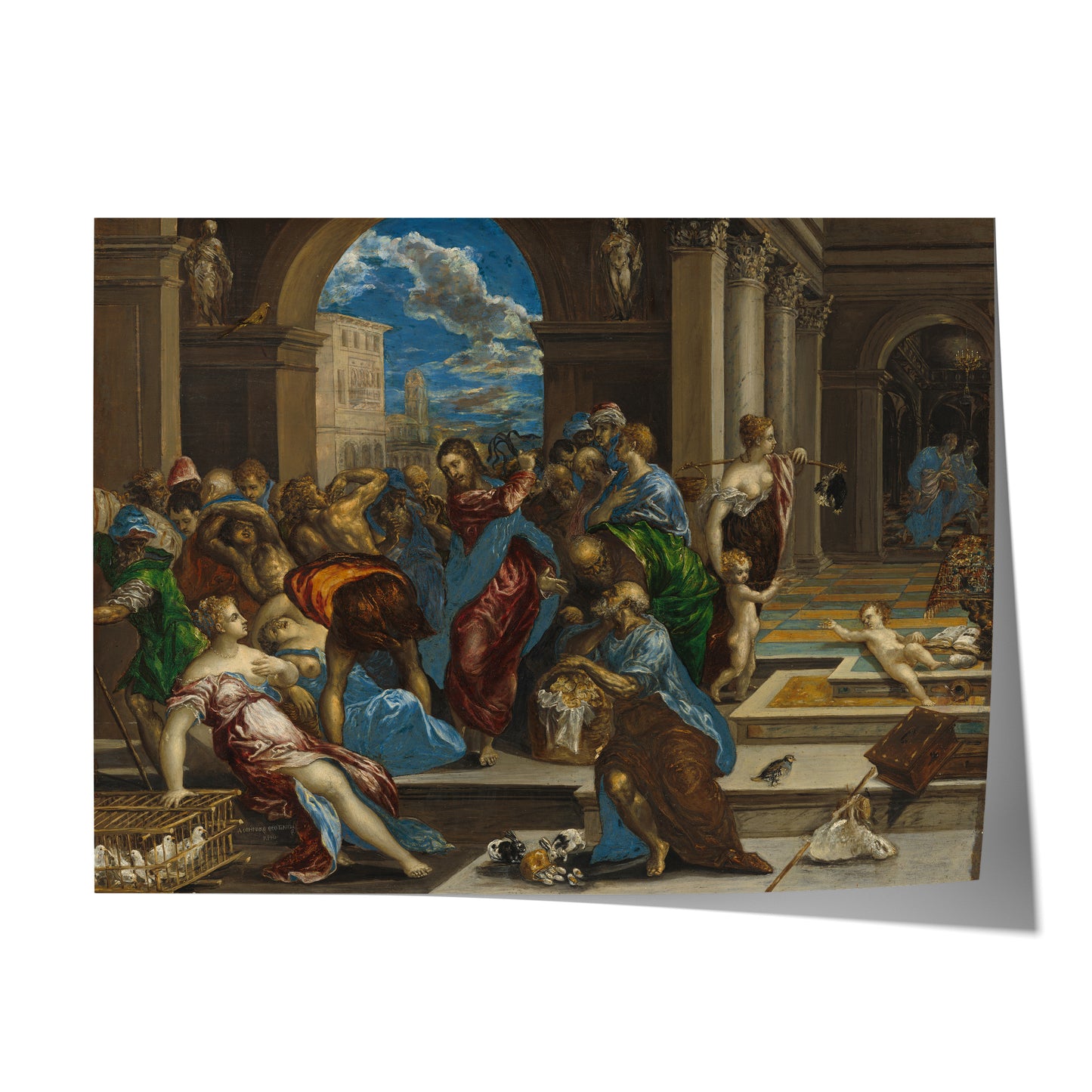 Christ Driving the Money Changers from the Temple (First Version) | El Greco | 1568