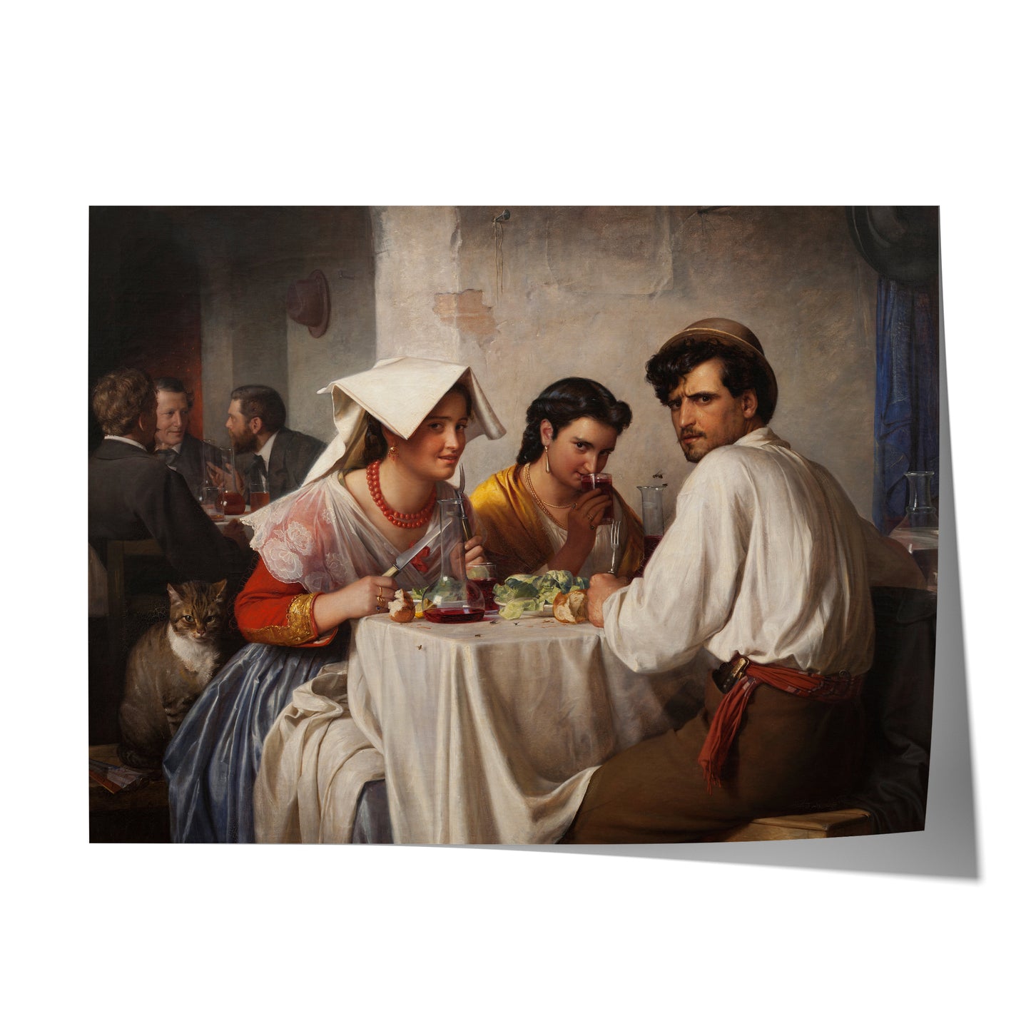 In a Roman Osteria | Carl Bloch | 1866