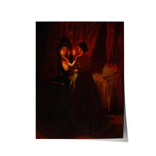 Woman at a Mirror | Johann Mongels Culverhouse | 19th Century