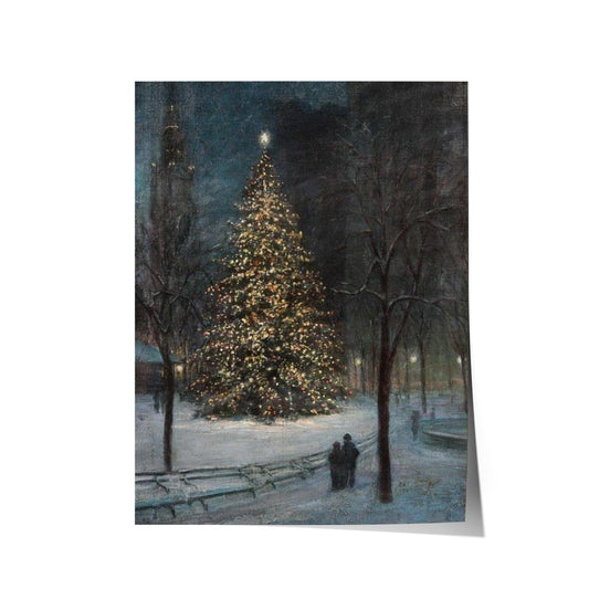 Christmas in Madison Square Park | Paul Cornoyer | 20th Century