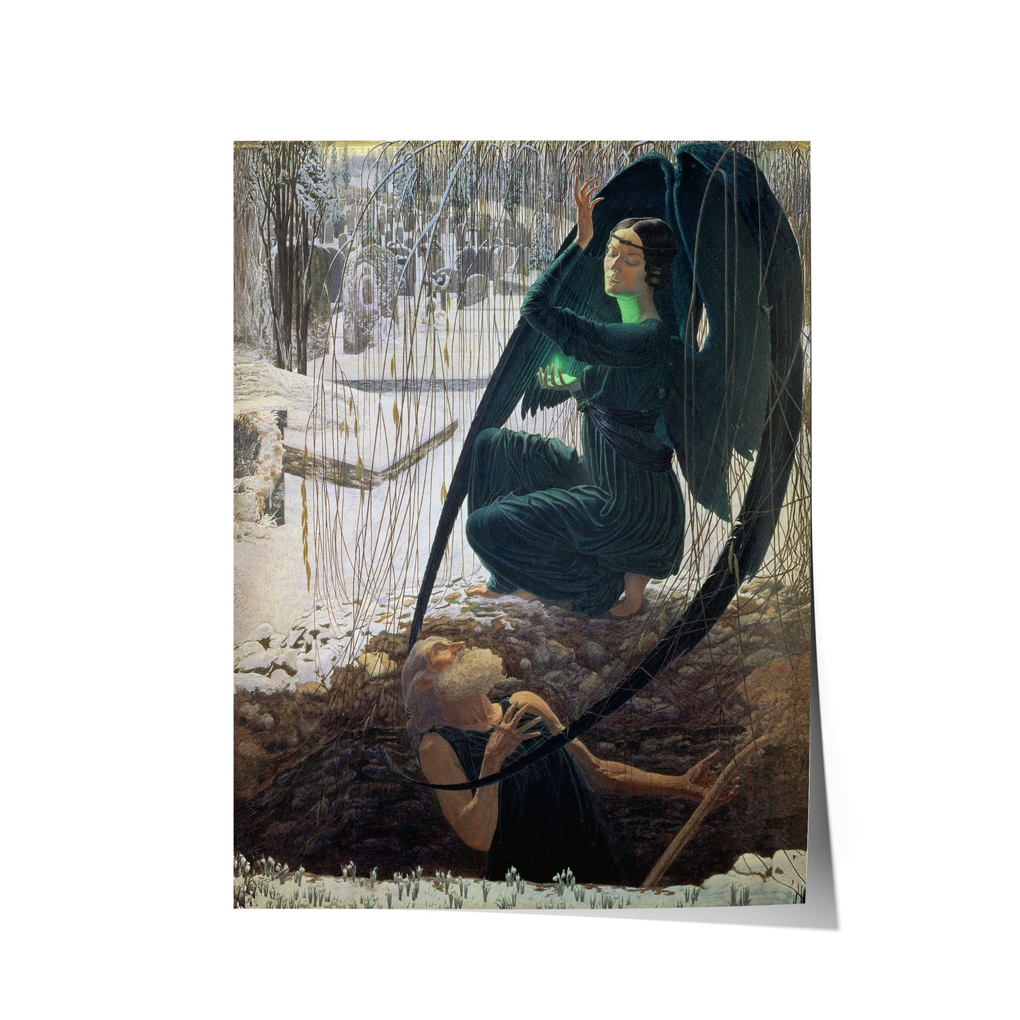 Death and the Gravedigger | Carlos Schwabe | 1890