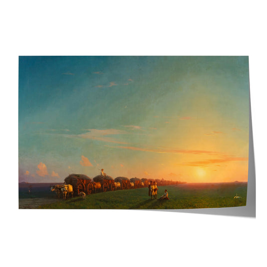 Broad Landscape with Settlers | Ivan Aivazovsky | 1856