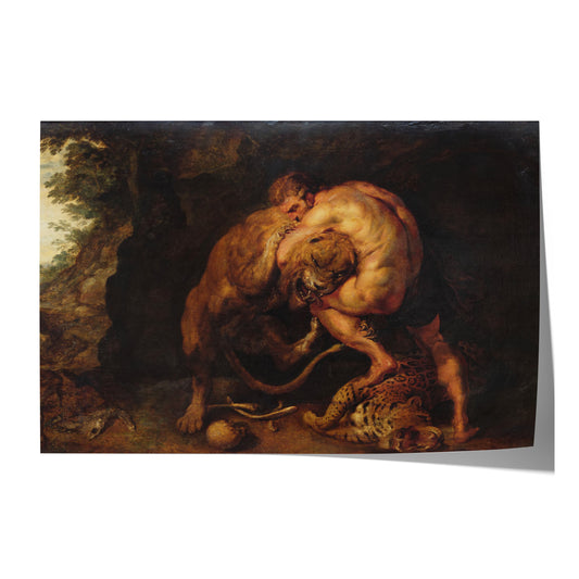 Hercules and the Lion of Nemea | Peter Paul Rubens | c. 1615-18